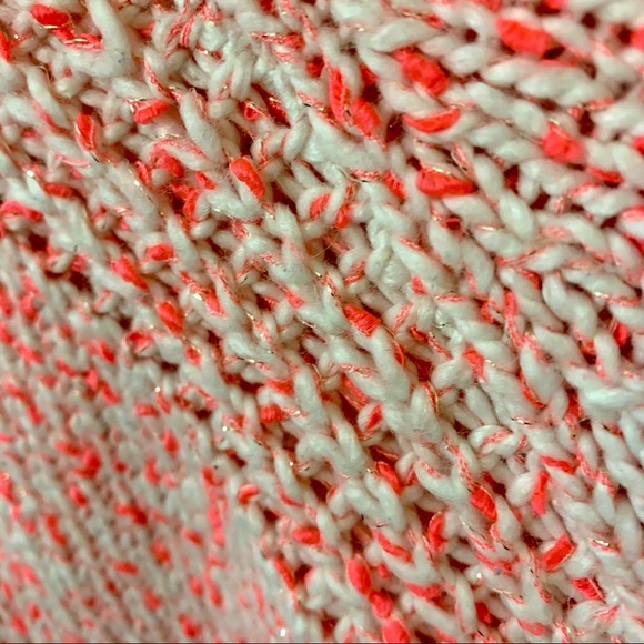 St. John’s Bay Sweater - Pink/White/Metallic Gold - Picture 8 of 9